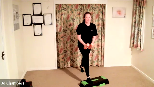 Step with Dumbbells - 1st April 2022